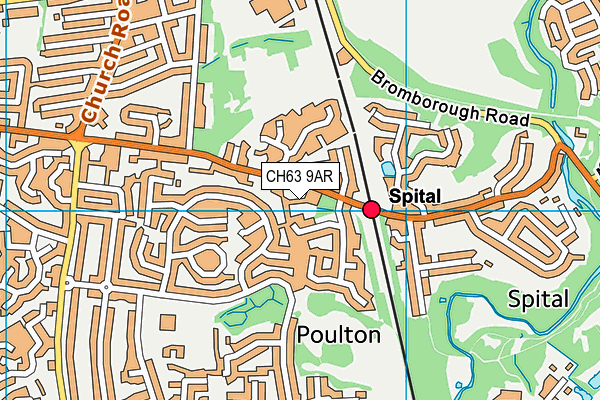 CH63 9AR map - OS VectorMap District (Ordnance Survey)