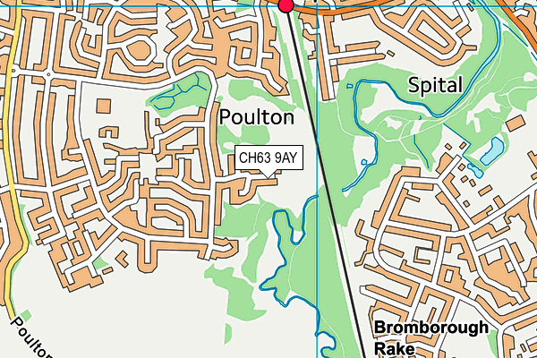 CH63 9AY map - OS VectorMap District (Ordnance Survey)