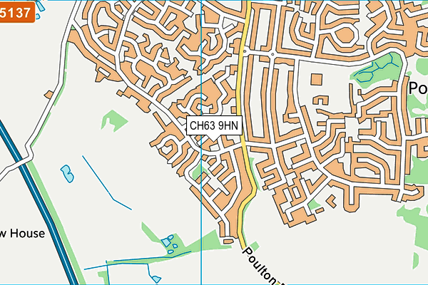 CH63 9HN map - OS VectorMap District (Ordnance Survey)