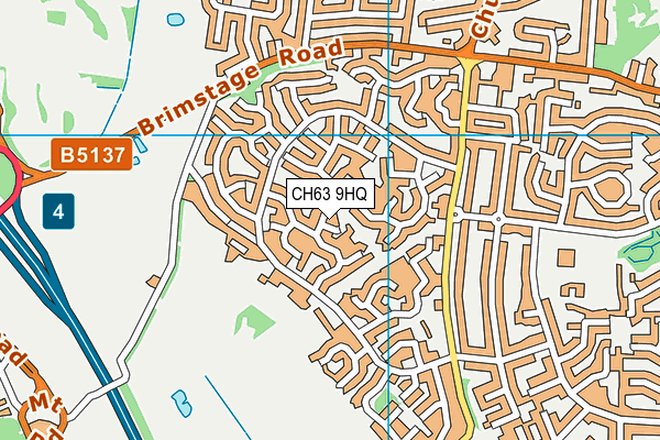CH63 9HQ map - OS VectorMap District (Ordnance Survey)