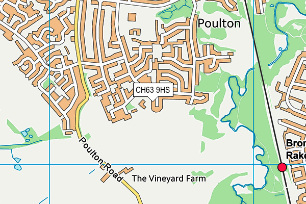 CH63 9HS map - OS VectorMap District (Ordnance Survey)