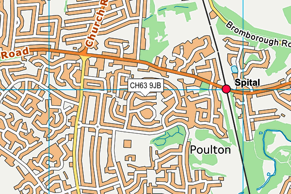 CH63 9JB map - OS VectorMap District (Ordnance Survey)