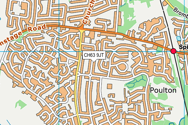 CH63 9JT map - OS VectorMap District (Ordnance Survey)
