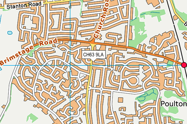 CH63 9LA map - OS VectorMap District (Ordnance Survey)