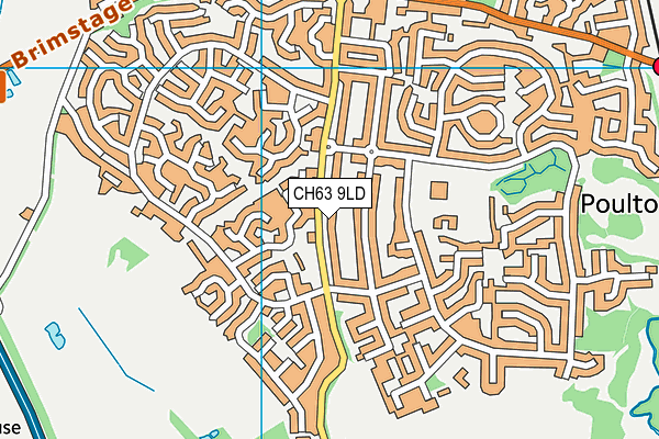 CH63 9LD map - OS VectorMap District (Ordnance Survey)