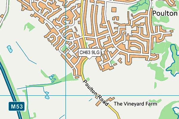 CH63 9LG map - OS VectorMap District (Ordnance Survey)