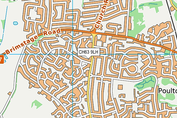 CH63 9LH map - OS VectorMap District (Ordnance Survey)