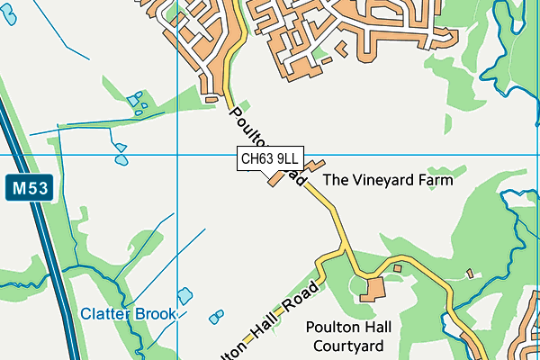 CH63 9LL map - OS VectorMap District (Ordnance Survey)