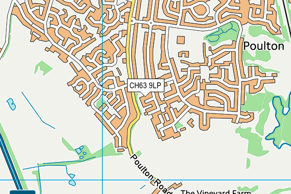 CH63 9LP map - OS VectorMap District (Ordnance Survey)