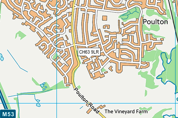 CH63 9LR map - OS VectorMap District (Ordnance Survey)