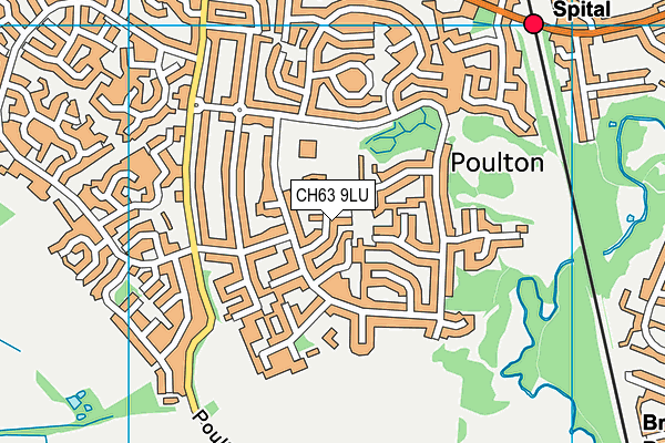 CH63 9LU map - OS VectorMap District (Ordnance Survey)