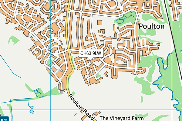 CH63 9LW map - OS VectorMap District (Ordnance Survey)