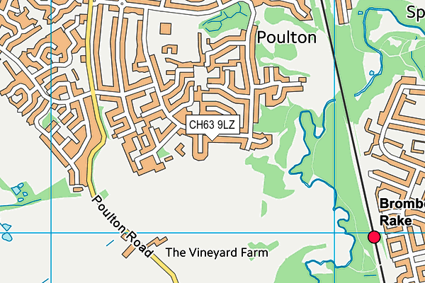 CH63 9LZ map - OS VectorMap District (Ordnance Survey)