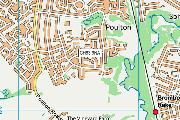 CH63 9NA map - OS VectorMap District (Ordnance Survey)