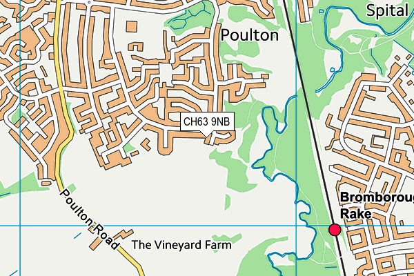 CH63 9NB map - OS VectorMap District (Ordnance Survey)