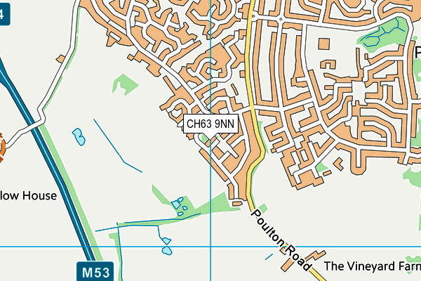 CH63 9NN map - OS VectorMap District (Ordnance Survey)