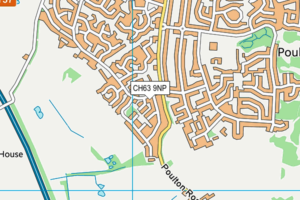 CH63 9NP map - OS VectorMap District (Ordnance Survey)