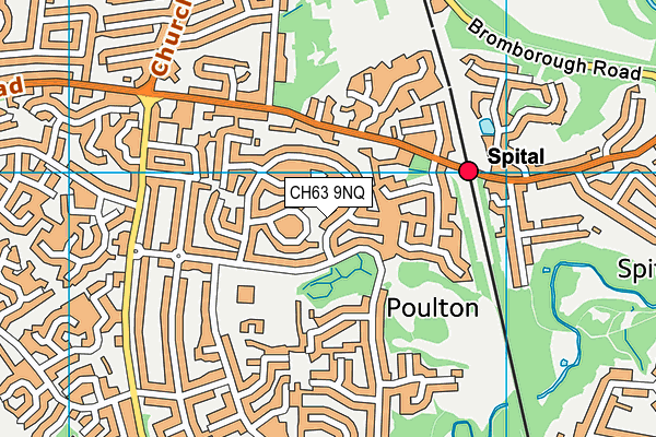 CH63 9NQ map - OS VectorMap District (Ordnance Survey)