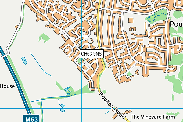 CH63 9NS map - OS VectorMap District (Ordnance Survey)