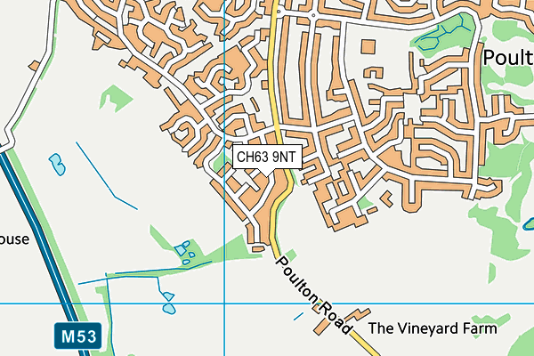 CH63 9NT map - OS VectorMap District (Ordnance Survey)
