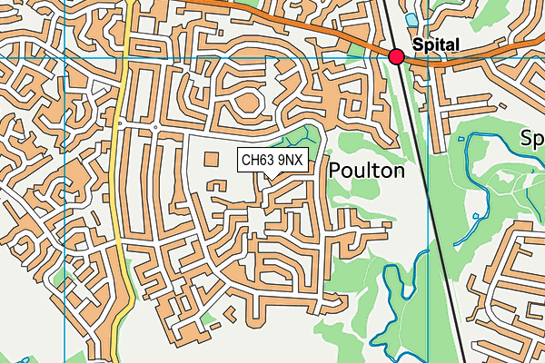 CH63 9NX map - OS VectorMap District (Ordnance Survey)