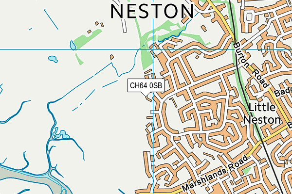 CH64 0SB map - OS VectorMap District (Ordnance Survey)