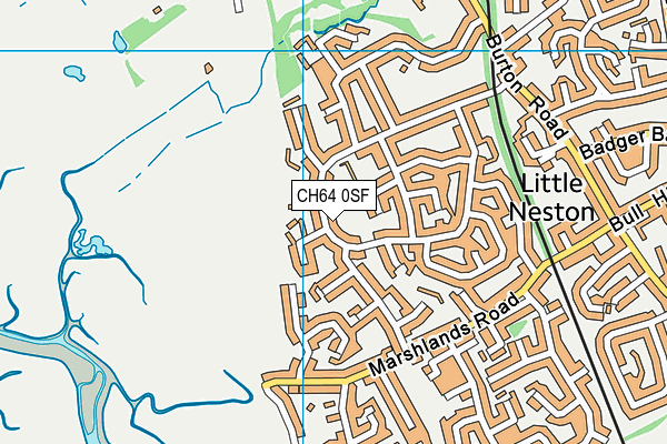 CH64 0SF map - OS VectorMap District (Ordnance Survey)