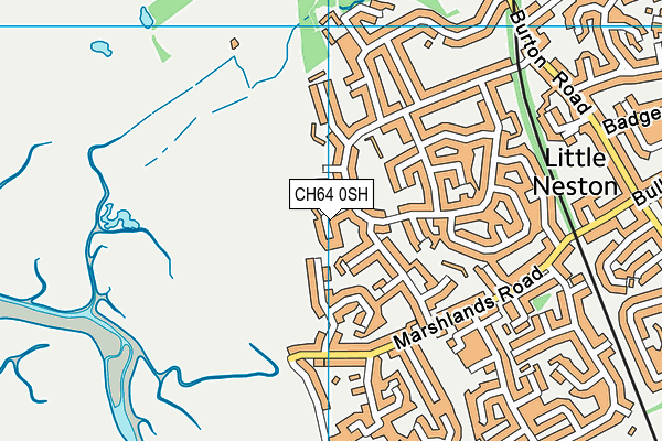 CH64 0SH map - OS VectorMap District (Ordnance Survey)