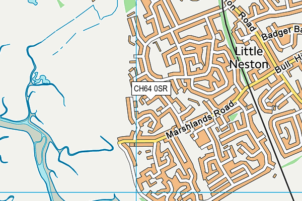 CH64 0SR map - OS VectorMap District (Ordnance Survey)