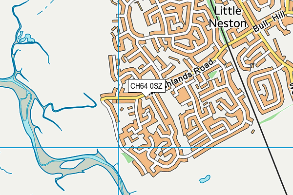 CH64 0SZ map - OS VectorMap District (Ordnance Survey)