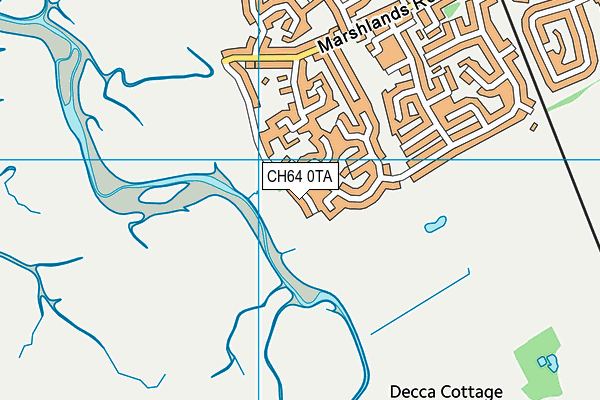 CH64 0TA map - OS VectorMap District (Ordnance Survey)