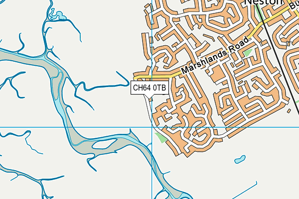 CH64 0TB map - OS VectorMap District (Ordnance Survey)