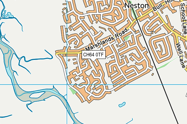 CH64 0TF map - OS VectorMap District (Ordnance Survey)