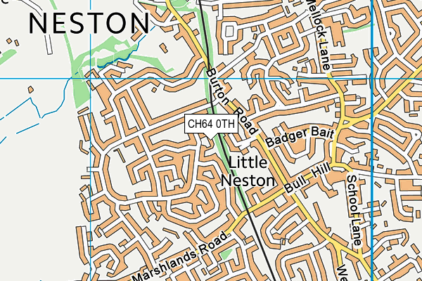 CH64 0TH map - OS VectorMap District (Ordnance Survey)