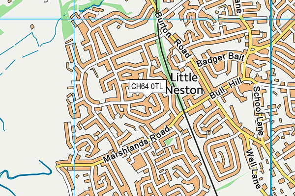 CH64 0TL map - OS VectorMap District (Ordnance Survey)