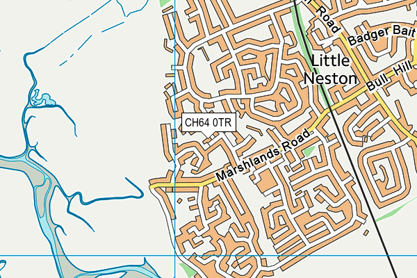 CH64 0TR map - OS VectorMap District (Ordnance Survey)