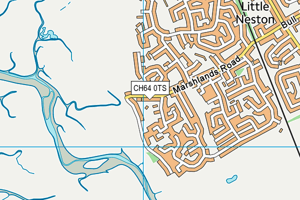 CH64 0TS map - OS VectorMap District (Ordnance Survey)