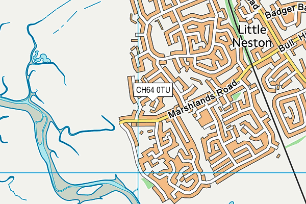 CH64 0TU map - OS VectorMap District (Ordnance Survey)