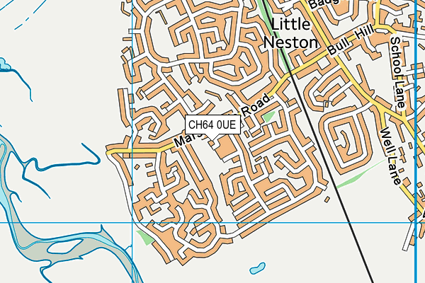 CH64 0UE map - OS VectorMap District (Ordnance Survey)