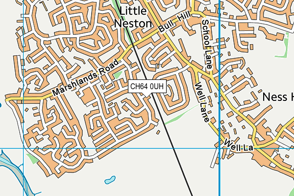 CH64 0UH map - OS VectorMap District (Ordnance Survey)