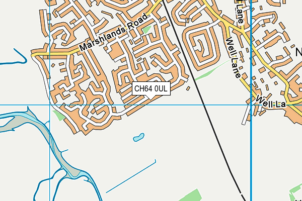 CH64 0UL map - OS VectorMap District (Ordnance Survey)