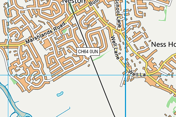 CH64 0UN map - OS VectorMap District (Ordnance Survey)