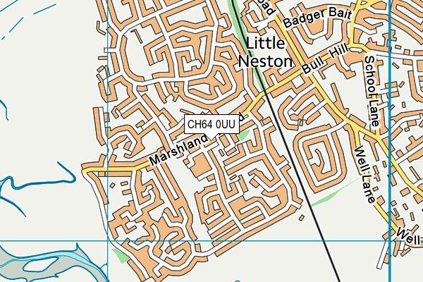 CH64 0UU map - OS VectorMap District (Ordnance Survey)