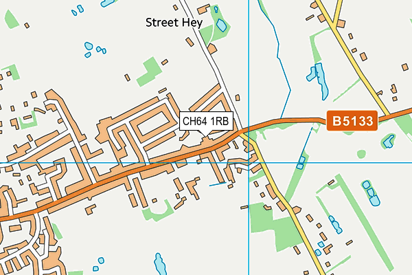 CH64 1RB map - OS VectorMap District (Ordnance Survey)