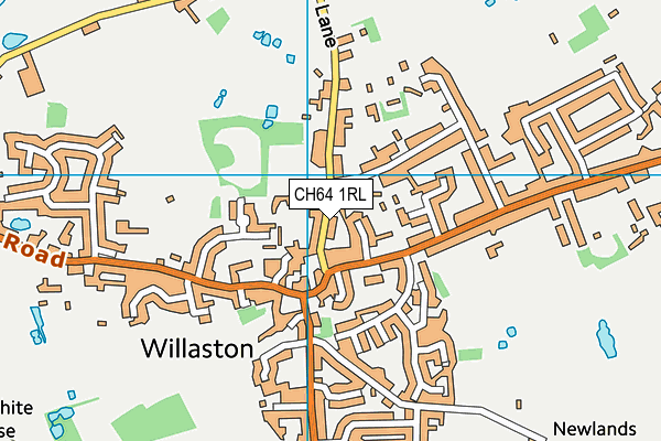 CH64 1RL map - OS VectorMap District (Ordnance Survey)