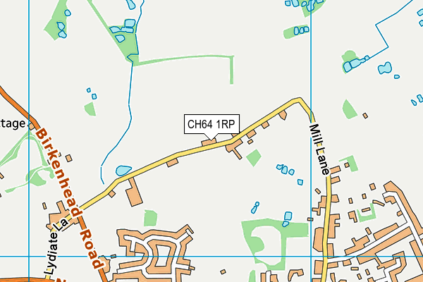 CH64 1RP map - OS VectorMap District (Ordnance Survey)