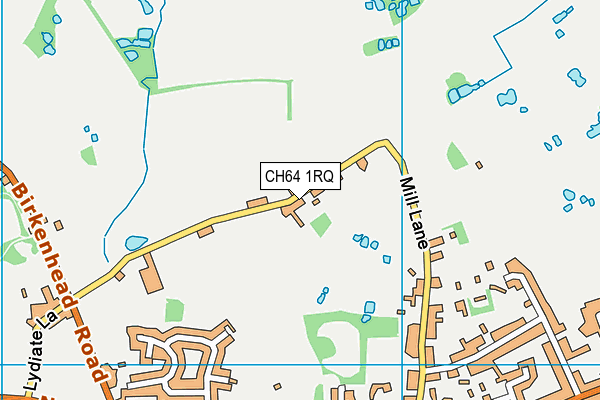 CH64 1RQ map - OS VectorMap District (Ordnance Survey)