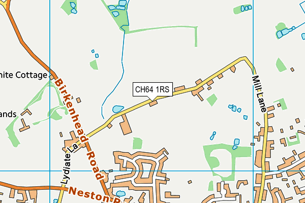 CH64 1RS map - OS VectorMap District (Ordnance Survey)