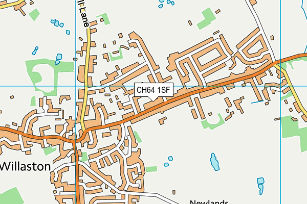 CH64 1SF map - OS VectorMap District (Ordnance Survey)