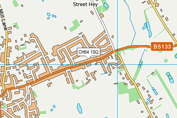 CH64 1SQ map - OS VectorMap District (Ordnance Survey)